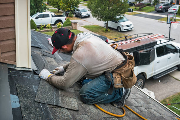 Professional Roofing technician working in Columbia Station, OH